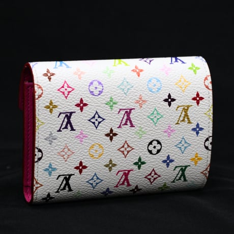 Louis Vuitton x Murakami Victorine Wallet Monogram Multicolor White M28387 #74918