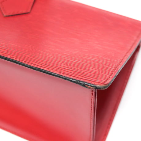 Louis Vuitton Sac Triangle Handbag Epi Leather Red M52093 #74592