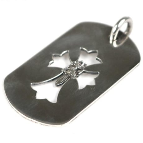 Chrome Hearts Cutout Cross Dagger Large Dog Tag Pendant #103622