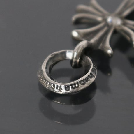Chrome Hearts Tiny CH Cross Pendant Aftermarket Diamonds# 31359
