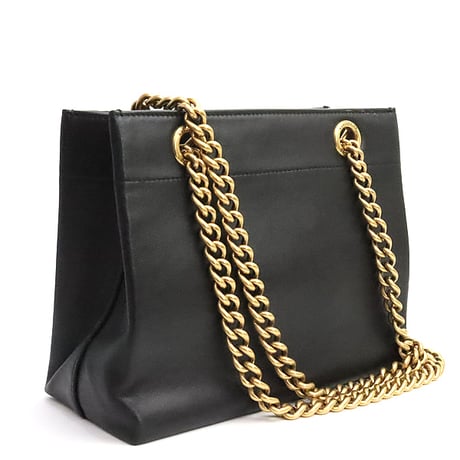 BALENCIAGA Small Duty Free Tote Bag Leather Black #19167