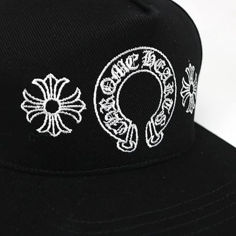 Chrome Hearts CH Plus Horseshoe Embroidered Tracker Cap #103172