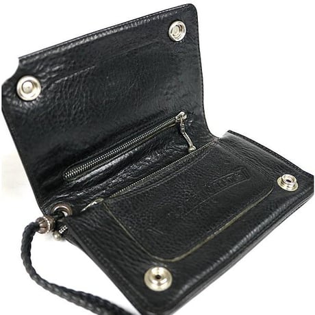 Chrome Hearts 2ZIP Strap Wallet Black   #101659