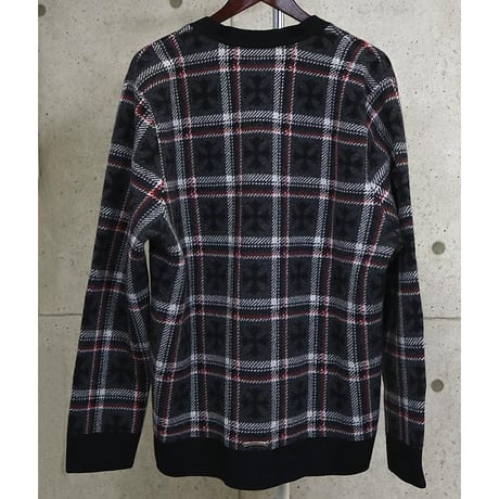 Chrome Hearts BIG CITY Check Pattern Knit Cardigan #30614