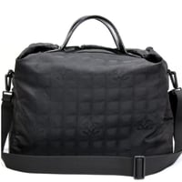 CHANEL New Travel Line Boston Bag Nylon Black #75239