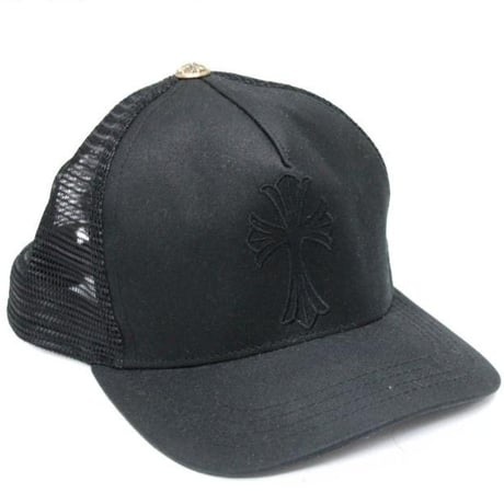 Chrome Hearts Small Cross Trucker Cap Black #31016