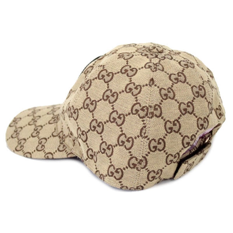 Gucci GG Canvas Baseball Hat Beige/Brown