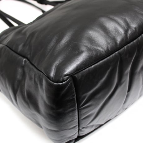 PRADA Tote Bag Nappa Leather Black 1BG223 #74577