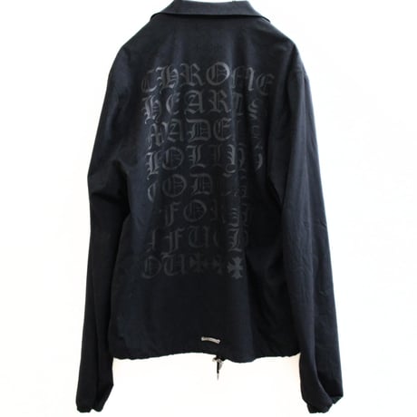 Chrome Hearts Coach Jacket Cross Ball Buttons All-Over CH Plus Print #31098