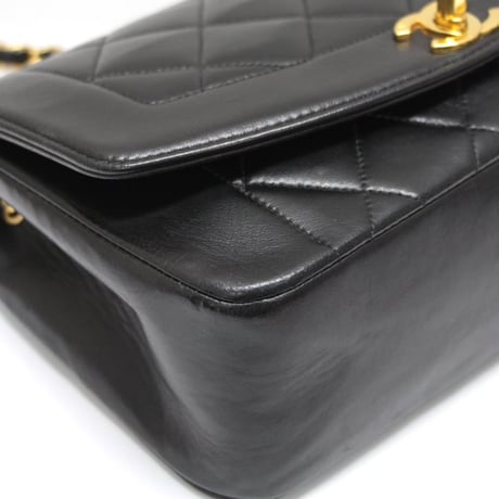CHANEL Diana 22 Small Flap Bag Quilted Lambskin Black ＃71924