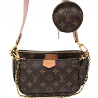Louis Vuitton Multi Pochette Accessoires Handbag Monogram Canvas Pink M44840 #19296
