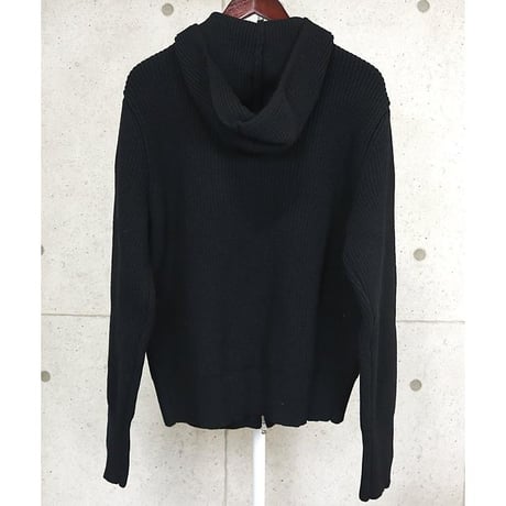 CHROME HEARTS Cashmere Zip Up Hoodie Black＃101404