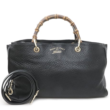 Bamboo handle flap bag／ブラックデニム Bamboo handle flap bag／ブラックデニム