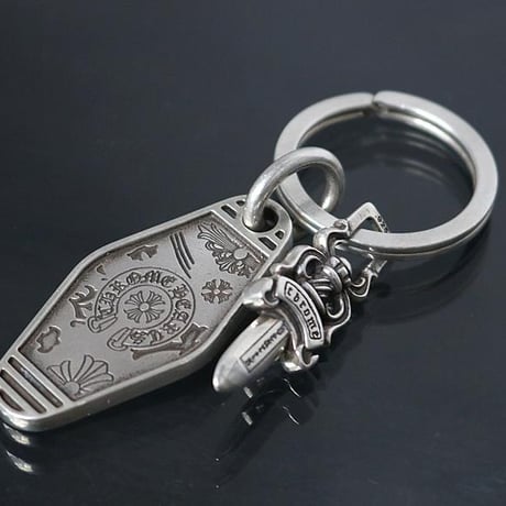 Chrome Hearts Hotel Split Dagger Keyring #102538