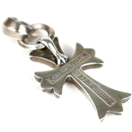 Chrome Hearts Small CH Cross With Bail Pendant with Pavé Diamonds #103564