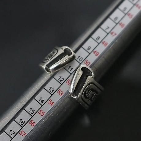 Chrome Hearts Large Scroll Label Ring #102551