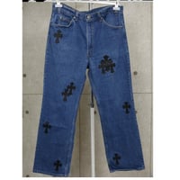 【￥2,999,900】 Chrome Hearts Levis 517 Cross Patched Denim Pants #31087