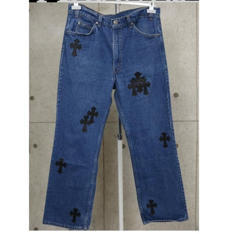 【￥2,999,900】 Chrome Hearts Levis 517 Cross Patched Denim Pants #31087