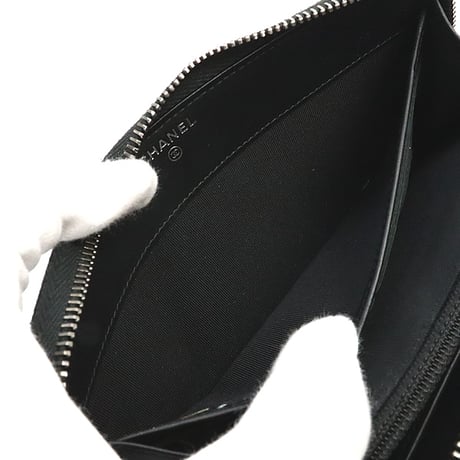 CHANEL 2.55 Reissue Zip-around Wallet Quilted Caviar Black #18707