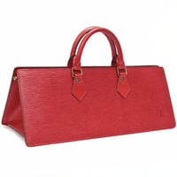 Louis Vuitton Sac Triangle Handbag Epi Leather Red M52093 #74592