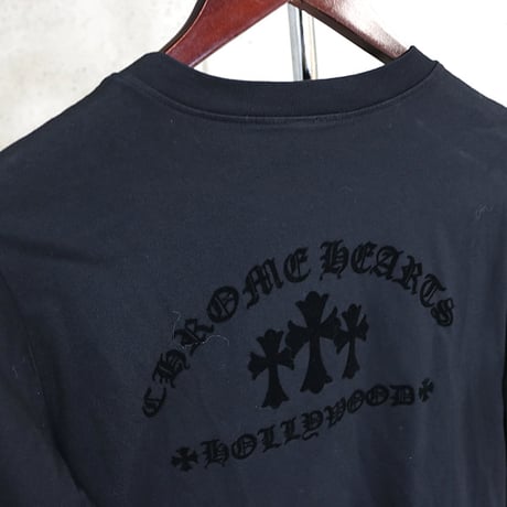 Chrome Hearts Brand-New 3 Cemeteries CH Logo Long-Sleeve T-Shirt # 30753