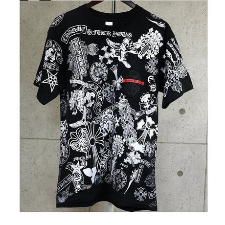 Chrome Hearts Multi Print T-Shirt Black ＃102881