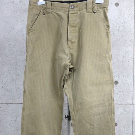 Chrome Hearts Herringbone Carpenter Pants Beige #31167