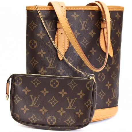Louis Vuitton Bucket PM Shoulder Bag Monogram Canvas M42238 #75283