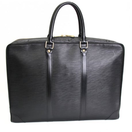Louis Vuitton Porte Documents Voyage Briefcase Epi Leather Black M59162 #73378