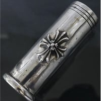 Chrome Hearts Double CH Plus Cylinder Table Lighter Case #103227