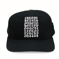 Chrome Hearts Made In Hollywood "FUCK YOU" Trucker Cap Black #30922