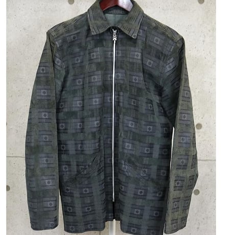 Chrome Hearts Dagger Zip Print Leather Shirt  ＃30295
