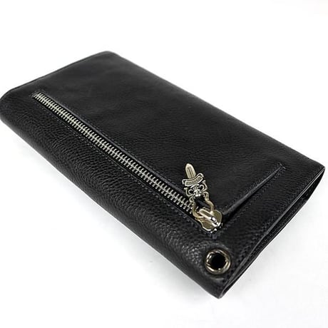 Chrome Hearts Brand-New BS Fleur Button Wave Wallet #30201