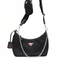 PRADA Re-Edition Shoulder Bag Nylon Black #74804
