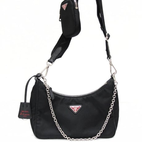 PRADA Re-Edition Shoulder Bag Nylon Black #74804