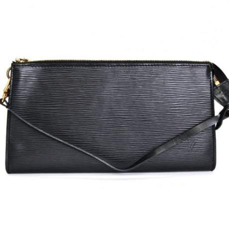 Louis Vuitton Pochette Accessory Pouch Handbag Epi Leather Black M52942 #74132