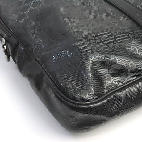 GUCCI Briefcase GG Imprime Canvas Black #19329
