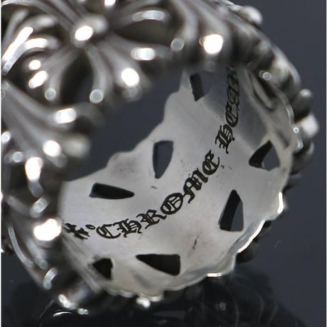 Chrome Hearts Cemetery Cross Silver Ring #30244