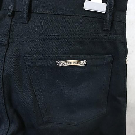Chrome Hearts Fleur knee Denim Jeans Black #101598