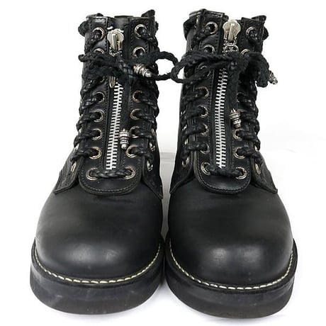 Chrome Hearts WESCO Dagger Zip Fireman Boots #103285
