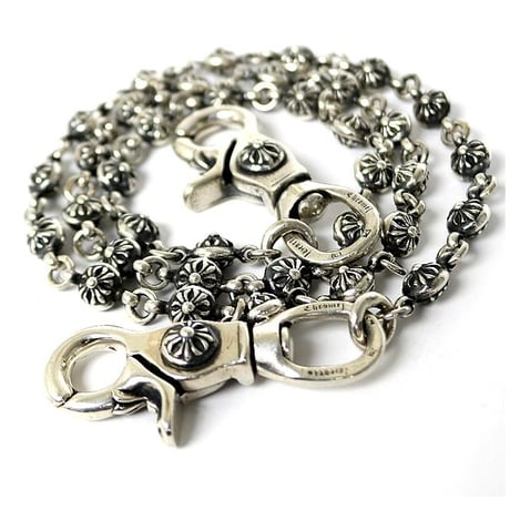 【￥2,799,900】 CHROME HEARTS #1 Cross Ball Extra Long Wallet Chain 2 Clips #31394