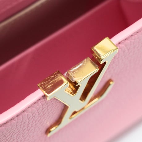 Louis Vuitton Capucines Mini Handbag Taurillon Leather Marshmallow Pink M24989 #74128