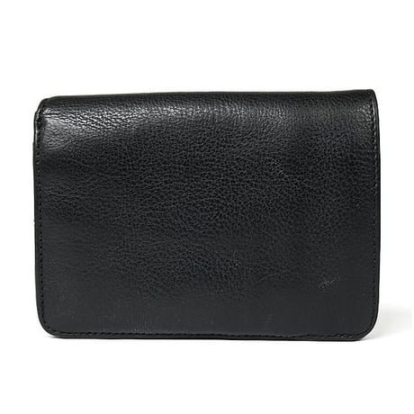 Chrome Hearts Joey Scroll Logo Heavy Leather Wallet in Black #30984