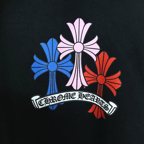 Chrome Hearts Multicolor Cemetery Cross Print Hoodie＃102938