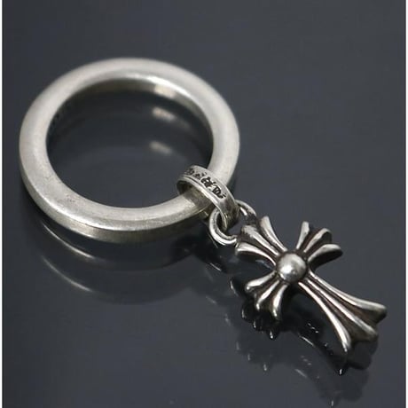 Chrome Hearts Baby Fat Cross Charm NTFL Ring #30454
