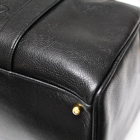 CHANEL Timeless CC Duffle Bag Cavir Black #75117