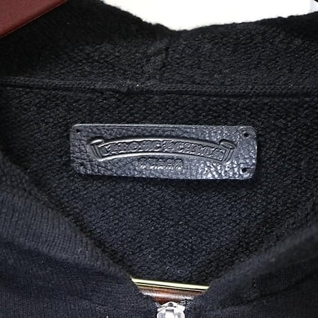 Chrome Hearts Cashmere Zip Up Hoodie Black #30618