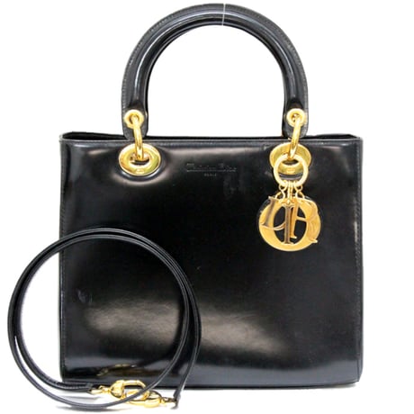 【美品】Chistian Dior  vintage handbag Dior Vintage Tote | Black Dark Silver Handbag - Luxe Du Jour