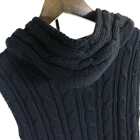 Chrome Hearts Dagger Zip Hooded Knit Vest #103536