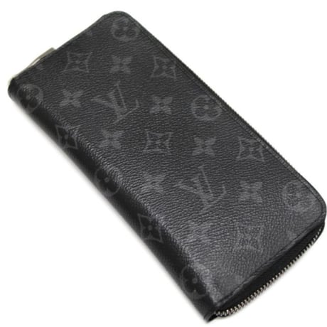 Louis Vuitton Zippy Wallet Vertical Monogram Eclipse Black M62295 #73980